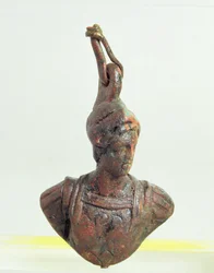 Weight for Scales in the Form of a Bust of Minerva, Roman